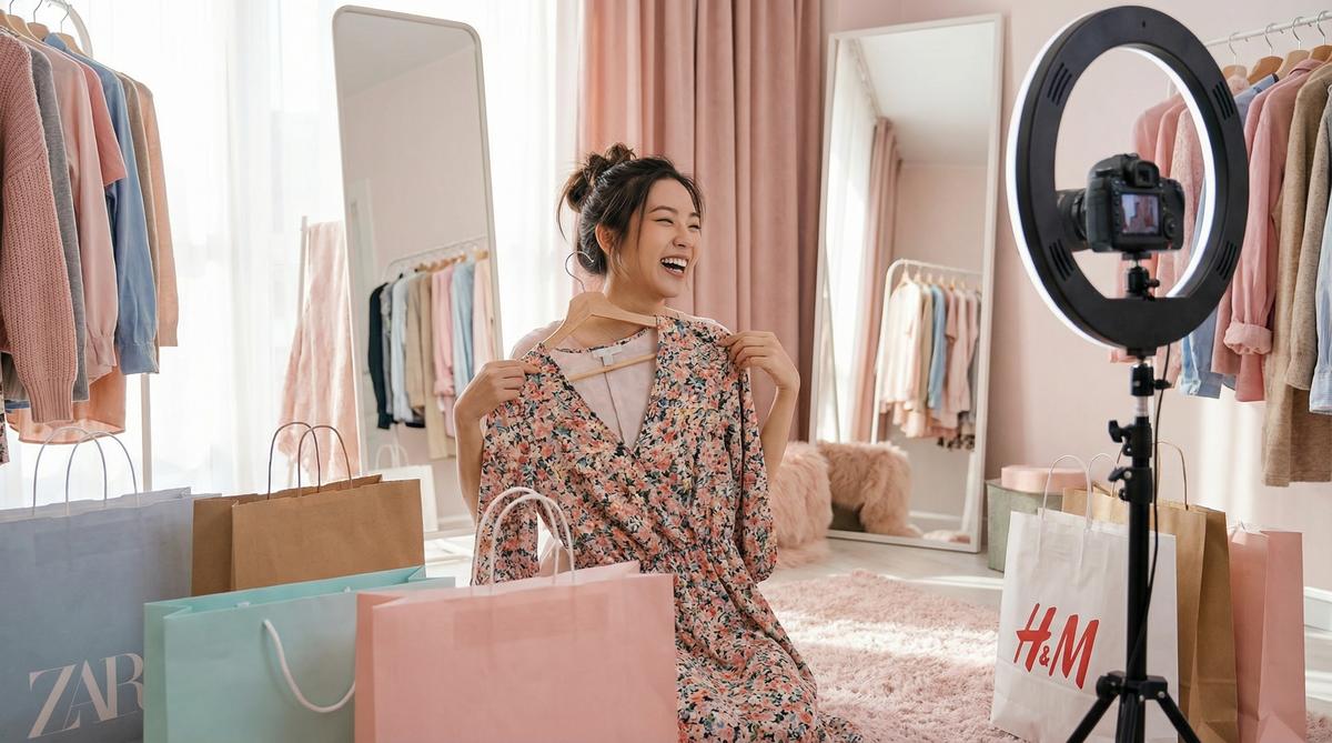 国产主播穿搭视频分享